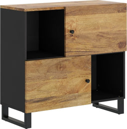 vidaXL - Dressoir - met - 2 - deuren - 80x33x75 - cm - massief - mangohout