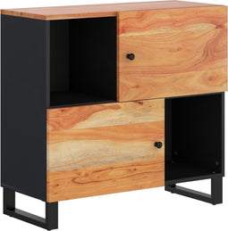 vidaXL - Dressoir - met - 2 - deuren - 80x33x75 - cm - massief - acaciahout