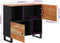 vidaXL - Dressoir - met - 2 - deuren - 80x33x75 - cm - massief - acaciahout