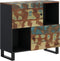 vidaXL - Dressoir - met - 2 - deuren - 80x33x75 - cm - massief - gerecycled - hout