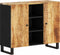 vidaXL - Dressoir - met - 2 - deuren - 90x33x75 - cm - massief - mangohout
