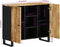 vidaXL - Dressoir - met - 2 - deuren - 90x33x75 - cm - massief - mangohout