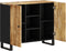 vidaXL - Dressoir - met - 2 - deuren - 90x33x75 - cm - massief - mangohout