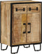 vidaXL - Dressoir - met - 2 - lades - 53x31x72 - cm - massief - mangohout - en - ijzer