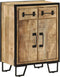 vidaXL - Dressoir - met - 2 - lades - 53x31x72 - cm - massief - mangohout - en - ijzer