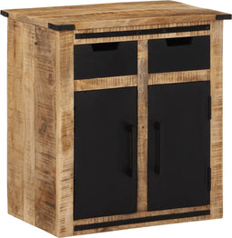 vidaXL - Dressoir - met - 2 - lades - 55x35x60 - cm - massief - mangohout