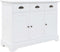 vidaXL - Dressoir - met - 3 - deuren - 105x35x77,5 - cm - MDF - en - grenenhout
