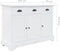 vidaXL - Dressoir - met - 3 - deuren - 105x35x77,5 - cm - MDF - en - grenenhout