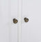 vidaXL - Dressoir - met - 3 - deuren - 105x35x77,5 - cm - MDF - en - grenenhout