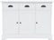 vidaXL - Dressoir - met - 3 - deuren - 105x35x77,5 - cm - MDF - en - grenenhout