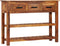 vidaXL - Dressoir - met - 3 - lades - 110x30x80 - cm - massief - acaciahout