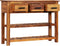 vidaXL - Dressoir - met - 3 - lades - 110x30x80 - cm - massief - acaciahout