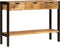 vidaXL - Dressoir - met - 3 - lades - 110x35x75 - cm - massief - mangohout