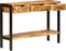 vidaXL - Dressoir - met - 3 - lades - 110x35x75 - cm - massief - mangohout