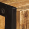 vidaXL - Dressoir - met - 3 - lades - 110x35x75 - cm - massief - mangohout
