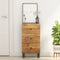 vidaXL - Dressoir - met - 3 - lades - 40x33,5x75 - cm - massief - mangohout
