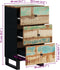 vidaXL - Dressoir - met - 3 - lades - 40x33,5x75 - cm - massief - gerecycled - hout