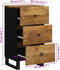 vidaXL - Dressoir - met - 3 - lades - 40x33,5x75 - cm - massief - mangohout
