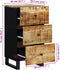 vidaXL - Dressoir - met - 3 - lades - 40x33,5x75 - cm - massief - mangohout