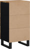 vidaXL - Dressoir - met - 3 - lades - 40x33,5x75 - cm - massief - mangohout