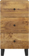 vidaXL - Dressoir - met - 3 - lades - 40x33,5x75 - cm - massief - mangohout