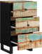 vidaXL - Dressoir - met - 3 - lades - 40x33,5x75 - cm - massief - gerecycled - hout