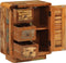 vidaXL - Dressoir - met - 3 - lades - 55x30x70 - cm - massief - gerecycled - hout