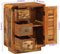 vidaXL - Dressoir - met - 3 - lades - 55x30x70 - cm - massief - gerecycled - hout