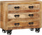 vidaXL - Dressoir - met - 3 - lades - 80x30x65 - cm - massief - ruw - mangohout