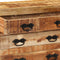 vidaXL - Dressoir - met - 3 - lades - 80x30x65 - cm - massief - ruw - mangohout