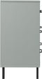 vidaXL - Dressoir - met - 3 - lades - OSLO - 77x40x79,5 - cm - massief - hout - grijs