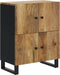 vidaXL - Dressoir - met - 4 - deuren - 60x33x75 - cm - massief - mangohout