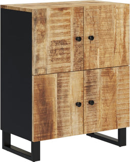 vidaXL - Dressoir - met - 4 - deuren - 60x33x75 - cm - massief - mangohout