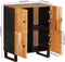 vidaXL - Dressoir - met - 4 - deuren - 60x33x75 - cm - massief - acaciahout