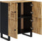 vidaXL - Dressoir - met - 4 - deuren - 60x33x75 - cm - massief - mangohout