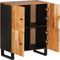 vidaXL - Dressoir - met - 4 - deuren - 60x33x75 - cm - massief - acaciahout