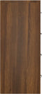 vidaXL - Dressoir - met - 4 - lades - 60x30,5x71 - cm - bruineiken