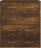 vidaXL - Dressoir - met - 4 - lades - 60x30,5x71 - cm - gerookt - eiken