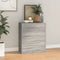 vidaXL - Dressoir - met - 4 - lades - 60x30,5x71 - cm - grijs - sonoma