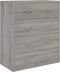 vidaXL - Dressoir - met - 4 - lades - 60x30,5x71 - cm - grijs - sonoma