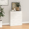 vidaXL - Dressoir - met - 4 - lades - 60x30,5x71 - cm - hoogglans - wit