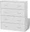 vidaXL - Dressoir - met - 4 - lades - 60x30,5x71 - cm - wit