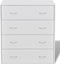 vidaXL - Dressoir - met - 4 - lades - 60x30,5x71 - cm - wit