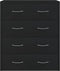 vidaXL - Dressoir - met - 4 - lades - 60x30,5x71 - cm - zwart