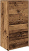 vidaXL - Dressoir - met - 6 - lades - 50x34x96 - cm - bewerkt - hout - oud - houtkleurig