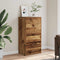 vidaXL - Dressoir - met - 6 - lades - 50x34x96 - cm - bewerkt - hout - oud - houtkleurig