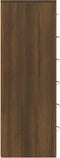 vidaXL - Dressoir - met - 6 - lades - 50x34x96 - cm - bewerkt - hout - bruin - eikenkleur