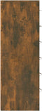 vidaXL - Dressoir - met - 6 - lades - 50x34x96 - cm - bewerkt - hout - gerookt - eiken