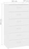 vidaXL - Dressoir - met - 6 - lades - 50x34x96 - cm - bewerkt - hout - wit