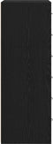 vidaXL - Dressoir - met - 6 - lades - 50x34x96 - cm - spaanplaat - zwart - eikenkleurig